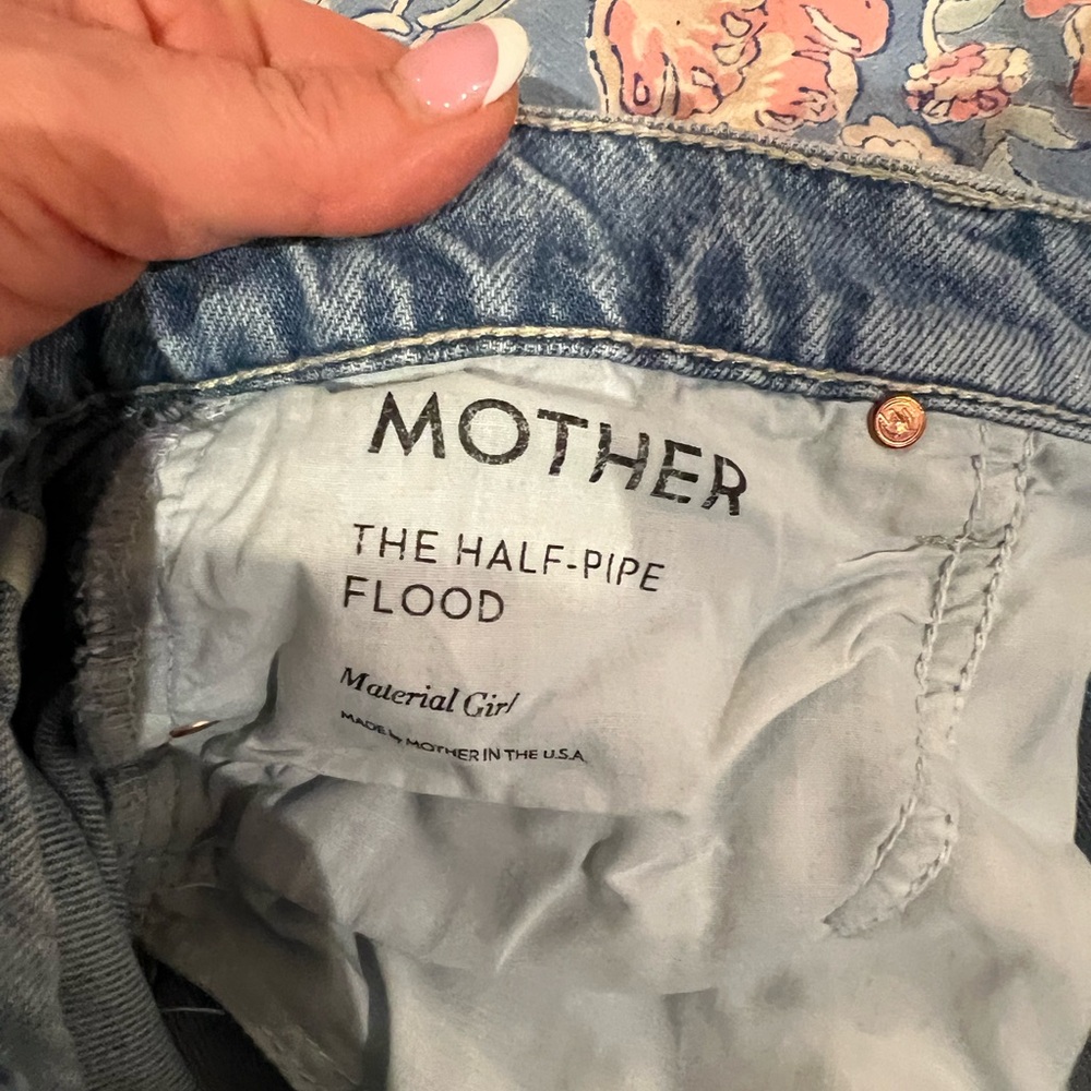 MOTHER Denim Half-Pipe Flood Jeans size 31. Worm twice.